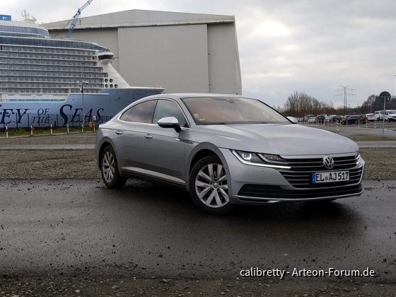 Mein Arteon bei vor der Meyer Werft in Papenburg